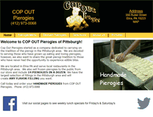 Tablet Screenshot of copoutpierogies.com